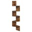 Vasagle Γωνιακή Βιβλιοθήκη 5 Επιπέδων Rustic Brown (LBC72BX) (VASLBC72BX)-VASLBC72BX