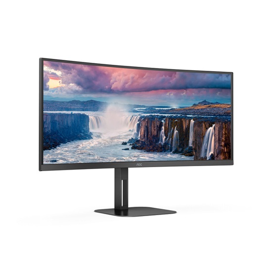 AOC CU34V5C/BK Curved VA Monitor 34'' with speakers (CU34V5C/BK) (AOCCU34V5C)-AOCCU34V5C