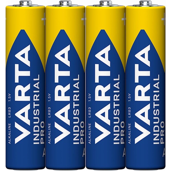 Varta Industrial Pro Αλκαλικές Μπαταρίες AAA LR03 1.5V 4τμχ (4003) (VART4003)-VART4003