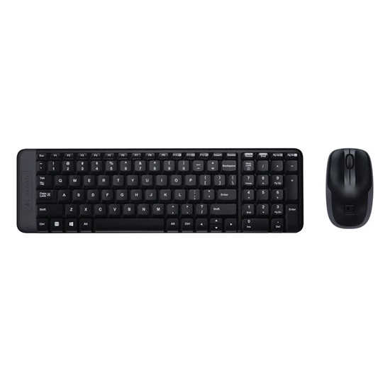 Logitech MK220 Desktop Combo US (Black, Wireless) (LOGMK220US)-LOGMK220US