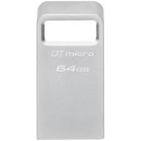 Kingston DataTraveler Micro Gen2 64GB USB 3.2 Stick Silver (DTMC3G2/64GB) (KINDTMC3G2-64GB)-KINDTMC3G2-64GB