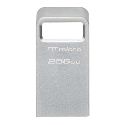 Kingston DataTraveler Micro Gen2 256GB USB 3.2 Stick Silver (DTMC3G2/256GB) (KINDTMC3G2-256GB)-KINDTMC3G2-256GB