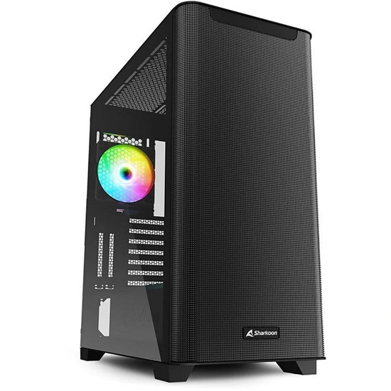 Sharkoon M30 RGB Gaming Midi Tower Κουτί Υπολογιστή με Πλαϊνό Παράθυρο Μαύρο (M30RGB ) (SHRM30RGB )-SHRM30RGB