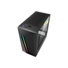 Sharkoon REV100 Gaming Midi Tower Κουτί Υπολογιστή με Πλαϊνό Παράθυρο και RGB Φωτισμό Μαύρο (REV100) (SHRREV100)-SHRREV100
