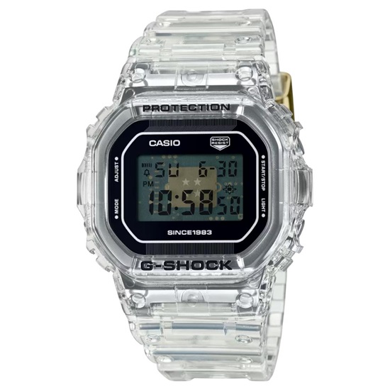 Casio Collection Ρολόι Μπαταρίας με Λευκό Καουτσούκ Λουράκι (DW-5040RX-7ER) (CASDW-5040RX-7ER)-CASDW-5040RX-7ER