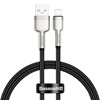 Baseus Braided USB to Lightning Cable Μαύρο 0.25m  (CALJK-01) (BASCALJK-01)-BASCALJK-01