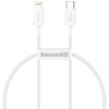 Baseus Superior USB-C to Lightning Cable 20W Λευκό 0.25m  (CATLYS-02) (BASCATLYS-02)-BASCATLYS-02