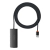 Baseus Lite Series 2m USB 3.0 Hub 5 Θυρών με σύνδεση USB-A (WKQX030201) (BASWKQX030201)-BASWKQX030201