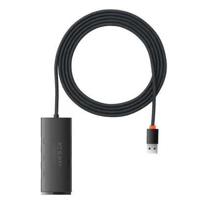 Baseus Lite Series 2m USB 3.0 Hub 5 Θυρών με σύνδεση USB-A (WKQX030201) (BASWKQX030201)-BASWKQX030201