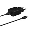 Samsung Φορτιστής με Θύρα USB-C και Καλώδιο USB-C 15W Power Delivery (T1510XBEGEU) (SAMT1510XBEGEU)-SAMT1510XBEGEU