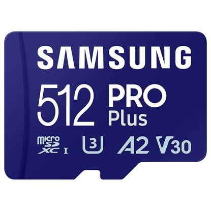 Samsung Pro Plus microSDXC 512GB U3 V30 A2 UHS-I (MB-MD512SA/EU) (SAMMB-MD512SA-EU)-SAMMB-MD512SA-EU