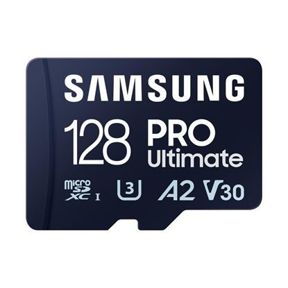 Samsung Pro Ultimate microSDXC 128GB Class 10 U3 V30 A2 UHS-I (MB-MY128SA/WW) (SAMMB-MY128SA-WW)-SAMMB-MY128SA-WW