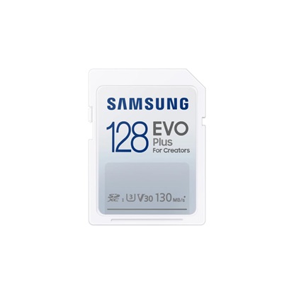 Samsung Evo Plus for Creators SDXC 128GB Class 10 U1 V10 UHS-I (MB-SC128K/EU) (SAMMB-SC128K-EU)-SAMMB-SC128K-EU