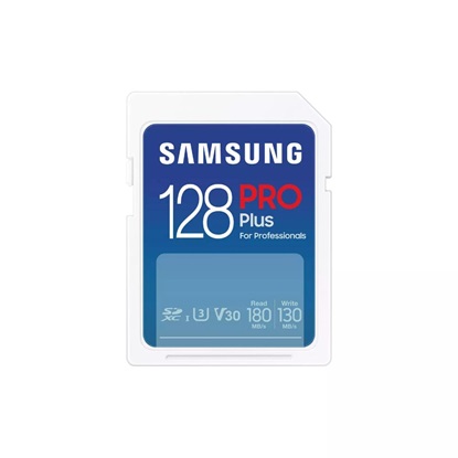 Samsung Pro Plus SDXC 128GB Class 3 U3 V30 UHS-I (MB-SD128S/EU) (SAMMB-SD128S-EU)-SAMMB-SD128S-EU