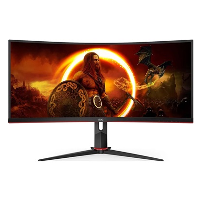 AOC CU34G2XE/BK Curved Ultra Wide Gaming Monitor 34'' (CU34G2XE/BK) (AOCCU34G2XEBK)-AOCCU34G2XEBK