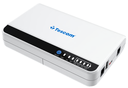 Tescom Line Interactive DC UPS 18W with USB port (UPS.0884) (TSUPS0884)-TSUPS0884