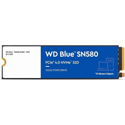 Western Digital Blue SN580 SSD 500GB M.2 NVMe PCI Express 4.0 (WDS500G3B0E)-WDS500G3B0E