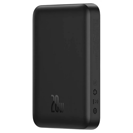 Baseus Magnetic Mini Overseas Edition MagSafe Power Bank 10000mAh 20W Black (PPCX070001) (BASPPCX070001)-BASPPCX070001