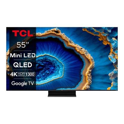 TCL Smart TV 55" 4K UHD QLED  HDR 2023 (55C805) (TCL55C805)-TCL55C805