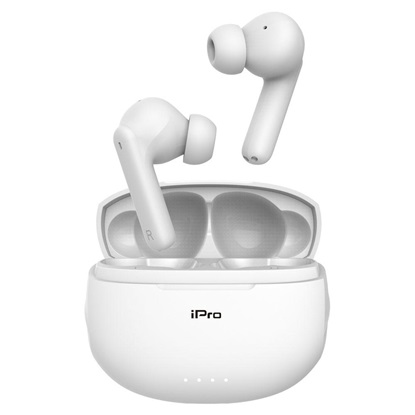 iPro True Wireless Bluetooth Earphones TW300 White (010701-0258) (IPRO010701-0258)-IPRO010701-0258