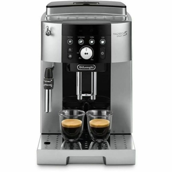 De'Longhi Magnifica S Smart Αυτόματη Μηχανή Espresso 1450W Πίεσης 15bar με Μύλο Άλεσης Ασημί (ECAM250.23.SB) (DLGECAM250.23.SB)-DLGECAM250.23.SB