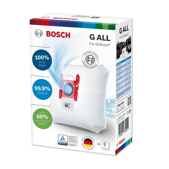 Bosch Σακούλες Σκούπας 4τμχ Συμβατή με Σκούπα Bosch / Siemens (BBZ41FGALL) (BSHBBZ41FGALL)-BSHBBZ41FGALL