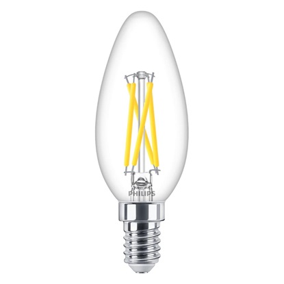 Philips E14 LED WarmGlow Filament Candle Bulb 2.5W (25W) (LPH02557) (PHILPH02557)-PHILPH02557