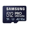 Samsung Pro Ultimate microSDXC 512GB Class 10 U3 V30 A2 UHS-I with USB Adapter (MB-MY512SB/WW) (SAMMB-MY512SB-WW)-SAMMB-MY512SB-WW