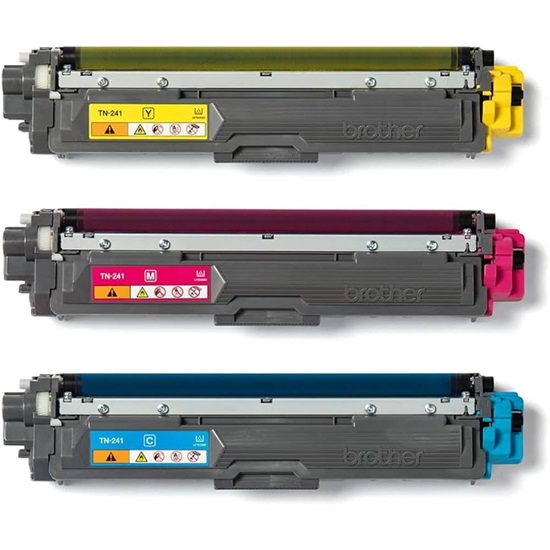 Brother TN241 Multipack Toner Cyan, Yellow & Magenta (TN241CYM) (BROTN241CYM)-BROTN241CYM