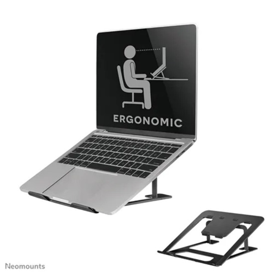 Neomounts Foldable Laptop Stand 10''-17'' (NEONSLS085BLACK)-NEONSLS085BLACK