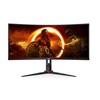 AOC CU34G2XP/BK Curved Ultra Wide Gaming Monitor 34'' (CU34G2XE/BK) (AOCCU34G2XPBK)-AOCCU34G2XPBK