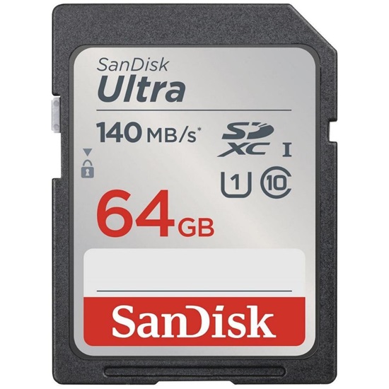 Sandisk Ultra SDXC UHS-I 64GB (SDSDUNB-064G-GN6IN) (SANSDSDUNB-064G-GN6IN)-SANSDSDUNB-064G-GN6IN