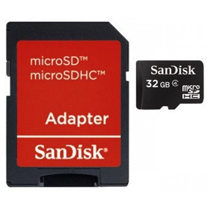 Sandisk microSDHC 32GB Class 4 Default Speed (SDSDQB-032G-B35) (SANSDSDQB-032G-B35)-SANSDSDQB-032G-B35