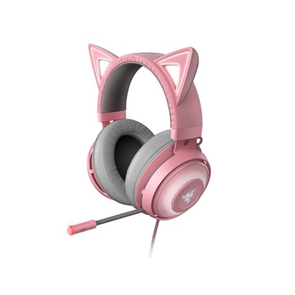 Razer Kraken Kitty Edition Over Ear Gaming Headset Pink (RZ04-02980200-R3M1) (RAZRZ04-02980200-R3M1)-RAZRZ04-02980200-R3M1
