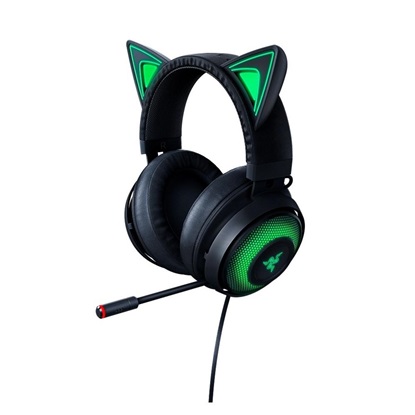 Razer Kraken Kitty Edition Over Ear Gaming Headset Black (RZ04-02980100-R3M1) (RAZRZ04-02980100-R3M1)-RAZRZ04-02980100-R3M1