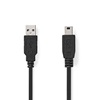 Nedis Καλώδιο USB-A Male to USB Mini-B 5 pin Male 2.00m Black (CCGL60300BK20) (NEDCCGL60300BK20)-NEDCCGL60300BK20