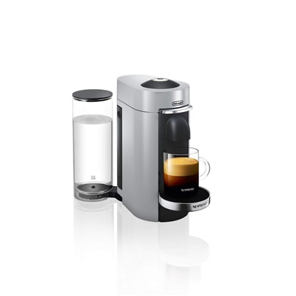 De'Longhi VertuoPlus Deluxe Καφετιέρα για Κάψουλες Nespresso Silver (8004399332997) (DLG8004399332997)-DLG8004399332997