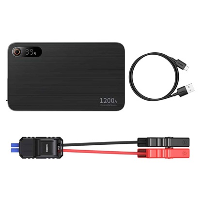 Baseus Car Jump Starter Black Super Energy Pro+ 1200a  (C00245700111-00) (BASC00245700111-00)-BASC00245700111-00