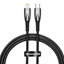 Baseus USB-C Cable For Lightning Glimmer Series, 20w, 1m Black (CADH000001) (BASCADH000001)-BASCADH000001