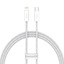 Baseus Dynamic USB-C Cable For Lightning, 23w, 1m White (CALD000002) (BASCALD000002)-BASCALD000002