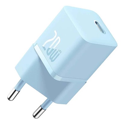 Baseus Mini Wall Charger Gan5 20w Blue (CCGN050103) (BASCCGN050103)-BASCCGN050103