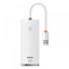 Baseus Lite Series Hub 4in1 USB To 4x USB 3.0, 25cm White (WKQX030002) (BASWKQX030002)-BASWKQX030002