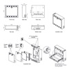 Tescom 19” DVRbox Wall Mounting Cabinet (RAC.0564) (TSRAC0564)-TSRAC0564