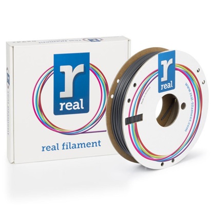 REAL PLA 3D Printer Filament - Gray- spool of 0.5Kg – 2.85mm (REALPLATGRAY500MM285)-REALPLATGRAY500MM285
