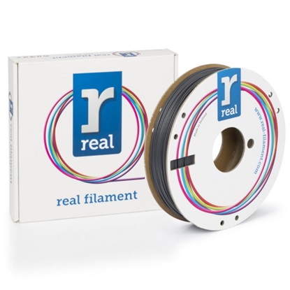 REAL PLA Tough 3D Printer Filament - Gray - spool of 0.5Kg - 1.75mm (REALPLATGRAY500MM175)-REALPLATGRAY500MM175