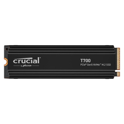 Crucial T700 with Heatsink SSD 4TB M.2 NVMe PCI Express 5.0 (CT4000T700SSD5) (CRUCT4000T700SSD5)-CRUCT4000T700SSD5