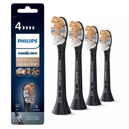 Philips A3 Premium All-in-one Ανταλλακτικές Κεφαλές για Ηλεκτρική Οδοντόβουρτσα 4τμχ (HX9094/11) (PHIHX9094-11)-PHIHX9094-11