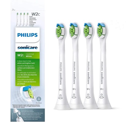 Philips Sonicare W2c Optimal White Compact Ανταλλακτικές Κεφαλές για Ηλεκτρική Οδοντόβουρτσα 4τμχ (HX6074/27) (PHIHX6074-27)-PHIHX6074-27