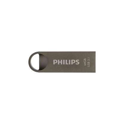 Philips Moon 64GB USB 3.1 Stick Ασημί (FM64FD165B/00) (PHIFM64FD165B-00)-PHIFM64FD165B-00