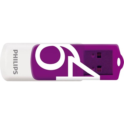 Philips Vivid 64GB USB 2.0 Stick Μωβ (FM64FD05B/00) (PHIFM64FD05B-00)-PHIFM64FD05B-00